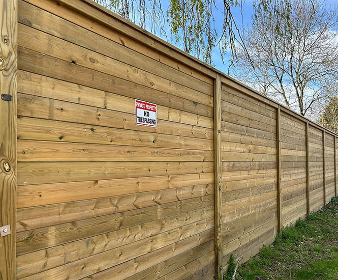 Timber industrial noise barrier and gate for wood shavings manufacturer