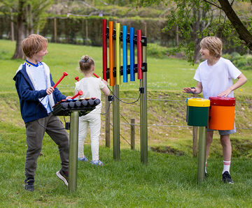 Rainbow Collection - outdoor musical instruments for vibrant playscapes