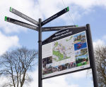 Stockholm Notice Case or Info Board - outdoor aluminium signage boards