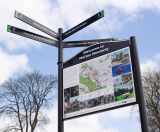 Stockholm Notice Case or Info Board - outdoor aluminium signage boards - on this page