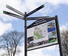 Stockholm Notice Case or Info Board - outdoor aluminium signage boards