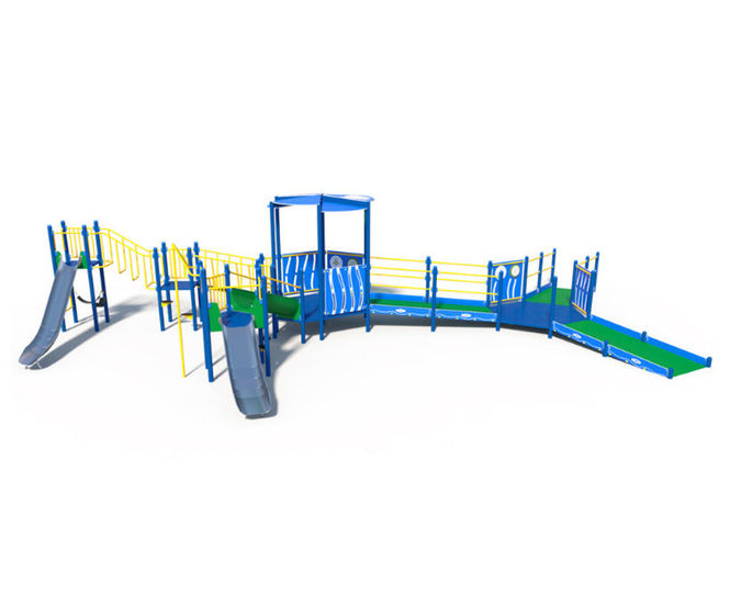 Universally Inclusive - modular steel playground unit for all abilities