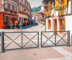 Decorative Swivel Barrier - steel traffic control barrier for urban areas