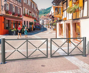 Decorative Swivel Barrier - steel traffic control barrier for urban areas