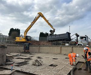 Refurbishing two 25m trickling filters at Pirehill Sewage Treatment Works