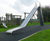 Free Standing Trough Slide - metal playground slide for outdoor play 3