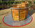Timber Barrel Roundabout - wheelchair accessible wooden playground spinner 2