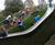 Half Round Slides - metal playground slide for embankments and curves 8