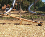 Robinia Seesaw - natural wood playground seesaw for outdoor play