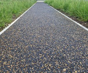 Enviro-Pave - recycled rubber and aggregate porous pathway surfacing
