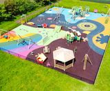 Decorative wet pour safety surfacing for play areas - on this page