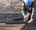 Hebden X Grid - recycled plastic ground reinforcement grid for pathways