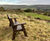 Ilkley - recycled plastic outdoor bench with arms and backrest 4