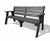Ilkley - recycled plastic outdoor bench with arms and backrest 8