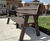 Ilkley - recycled plastic outdoor bench with arms and backrest 0