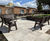 Ilkley - recycled plastic outdoor bench with arms and backrest 2
