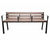 Loxley - steel and recycled plastic bench for reduced mobility users 1