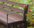 Loxley - steel and recycled plastic bench for reduced mobility users 2