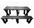 Batley - recycled plastic walkthrough easy-access 4-seater picnic table 3