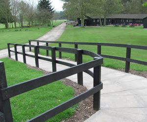 Recycled plastic fencing