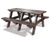 Denholme - heavy-duty recycled plastic A-frame 4–6 seater picnic table 9