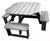 Rishworth - octagonal recycled plastic 8-seater picnic table 5