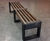 Skipton - straight recycled plastic outdoor bench 2