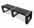 Skipton - straight recycled plastic outdoor bench 3