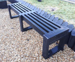 Skipton - straight recycled plastic outdoor bench