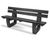 Harewood - recycled plastic outdoor bench 6