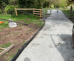 Ground reinforcement grids and edging for nature reserve pathways