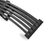 Skipton - curved recycled plastic outdoor bench 4