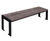 Shibden - steel and recycled plastic backless bench 2