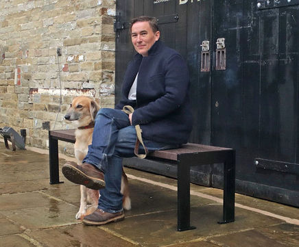 Shibden - steel and recycled plastic backless bench