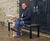 Shibden - steel and recycled plastic backless bench 0