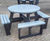 Calder - round recycled plastic wheelchair-accessible picnic table 2
