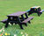 Denholme - heavy-duty recycled plastic A-frame 4–6 seater picnic table 5