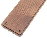 Arbor Push Plate 36011 - dark oak door plate with antique brass finish