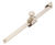 Classic Sliding Stay - satin nickel window hinge for smooth sash movement 2