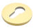 Classic Escutcheon - solid brass keyhole cover for interior doors 4