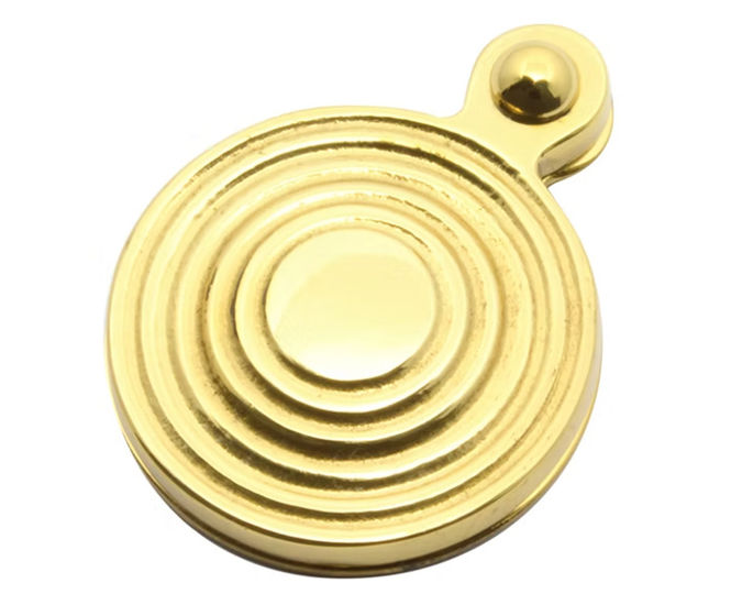 Classic Escutcheon - solid brass keyhole cover for interior doors