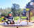 Speed Gyro - accessible HPL playground roundabout for 8 seated children 2
