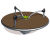 Speed Gyro - accessible HPL playground roundabout for 8 seated children 11