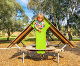 Climbing Hut - outdoor HPL playhouse with climbing wall for children - on this page