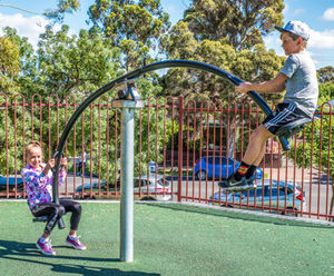 Hip-Hop - steel 2-seat rotating spinning roundabout for ages 6 and up