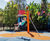 Cableway Flying Fox - timber zip line for playgrounds, level ground use 2