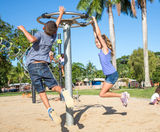 Roll-Up - steel rotating playground spinner for 8 children ages 7+ - on this page
