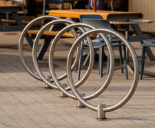 S37 Cycle Stand - stainless steel bike rack for outdoor parking