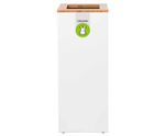 Lune Paxa - modular circular waste bin with bamboo or plastic lid