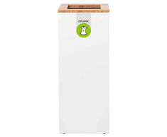 Lune Paxa - modular circular waste bin with bamboo or plastic lid